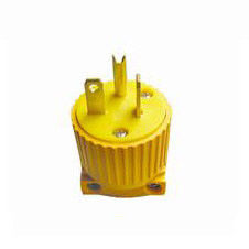 Yellow General U38/3P U35/2S Male Electric Plug Socket