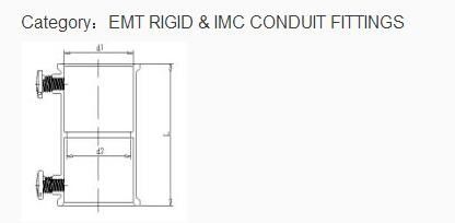 OEM Screw Type Zinc Die Casting EMT Conduit Coupling