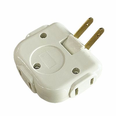 15 Amp Plug 2pin Travel  180° Swing Electric Plug Adapter